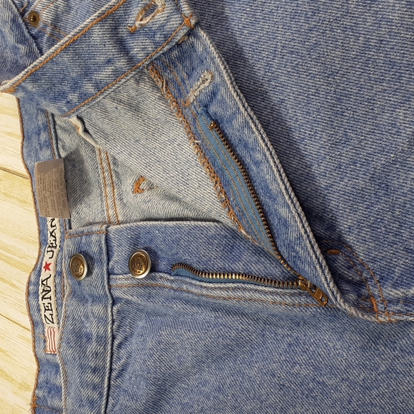 Vintage Zena High Rise Jean Shorts Size 18 Missy - Picture 7 of 13